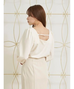 earth music&ecology ２ｗａｙストラップブラウス Off White