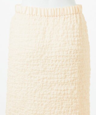 23区 L 【GOLD LABEL】シュリンクレース スカート ベージュ系