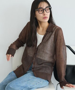 CRAFT STANDARD BOUTIQUE シアージョーゼットニットカーディガン