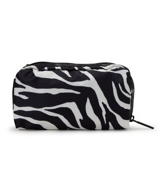 LeSportsac RECTANGULAR COSMETIC/クリームブラックゼブラ クリームブラックゼブラ