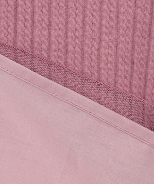 ANY KIDS 表起毛 レースアップ チュニック ピンク