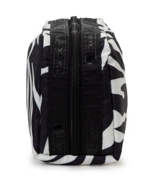 LeSportsac RECTANGULAR COSMETIC/クリームブラックゼブラ クリームブラックゼブラ