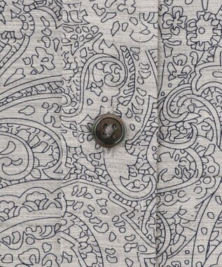 JOSEPH ABBOUD MOUNTAIN 【SPACE／UNISEX】オーバーペイズリー シャツ グレー系6