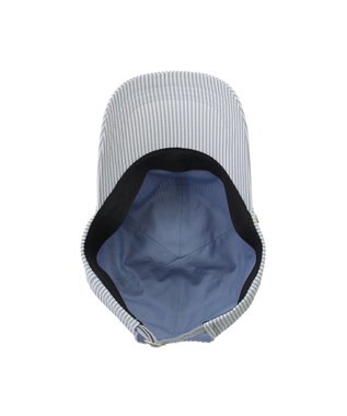 MOONBAT PAUL&JOE ACCESSOIRES(ポール&ジョー）ロゴ入り 深キャップ 帽子 ネコチャーム付 UVカット ペールスカイ