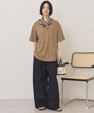AMERICAN HOLIC 裾ラウンドＴシャツ Mocha