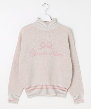 Feroux レタードハイネック プルオーバー アイボリー系