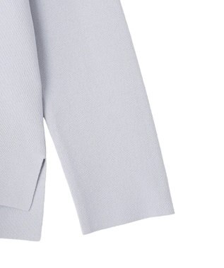 YECCA VECCA 2way襟付きレースニット Grayish Blue