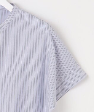 J.PRESS LADIES L ストライプジャージー ドルマンスリーブ カットソー サックスブルー系1