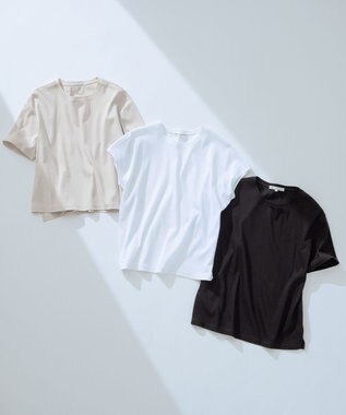 23区 【速乾性/汗じみ防止】ベーシック IT Tシャツ ブラック系