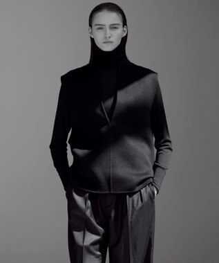 23区 L 【エステータ】ウールトロストレッチ パンツ ブラック系