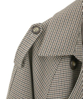 CRAFT STANDARD BOUTIQUE オーバサイズショートトレンチコート ガンクラブチェック