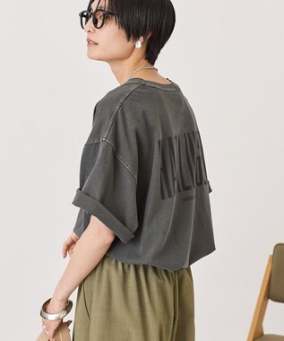 AMERICAN HOLIC バックロゴルーズＴシャツ Charcoal Gray