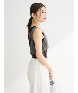 Green Parks ・ＥＬＥＮＣＡＲＥ　ＤＵＥ　フリルチュールビスチェ Charcoal Gray