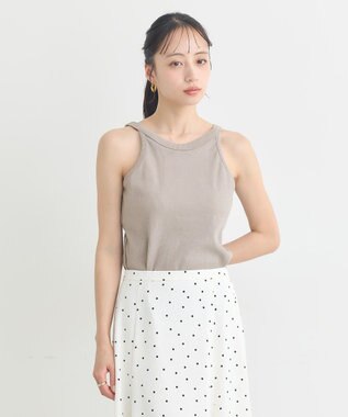 earth music&ecology アメスリテレコタンクトップ Mocha