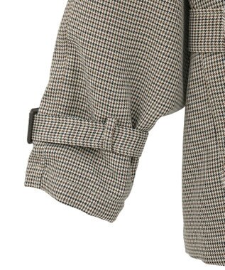 CRAFT STANDARD BOUTIQUE オーバサイズショートトレンチコート ガンクラブチェック