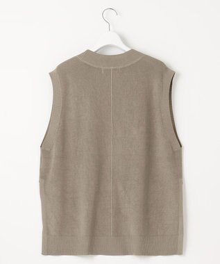 UNFILO L 【UVケア/抗菌防臭】深Ｖニットベスト ライトグレー系