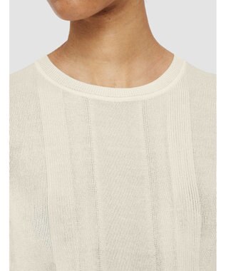 JOSEPH クリスピーレーヨン　ショートスリーブニット Ivory