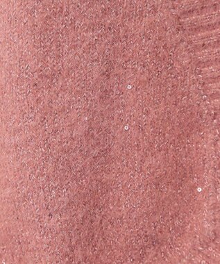 earth music&ecology ＳＥＴ２点スパンコールニットボレロ×タンク Pink