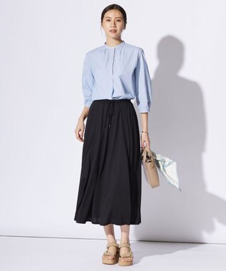 J.PRESS LADIES Sud de la France スクエア スカーフ ホワイト系5