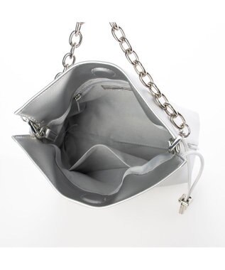 UNBILLION カシュカシュ cachecache / スクエア巾着2wayショルダー シルバー