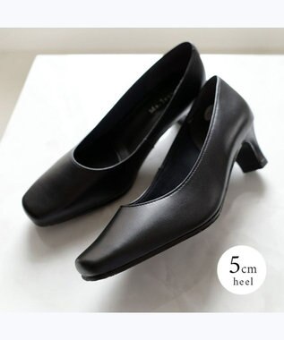 Pointer 日本製 本革プレーンパンプス ブラック