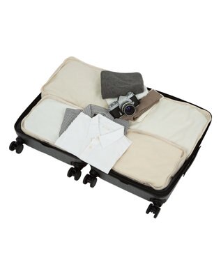 ACE BAGS & LUGGAGE ACE フォールズ スーツケー  4~5泊目安 フロントポケット・キャスターストッパー機能付き 06906 エース ガンメタリックヘアライン