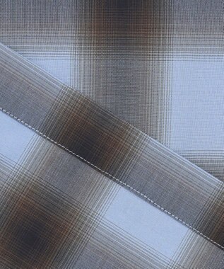 J.PRESS YORK STREET 【UNISEX】オンブレーチェック オープンカラーシャツ サックスブルー系3