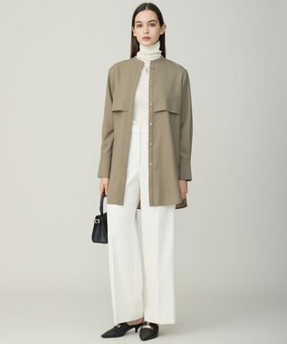 ICB L 【新色追加】エクストラファインメリノリブ タートルネックプルオーバー オフホワイト系