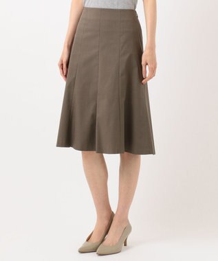 J.PRESS LADIES 【シワになりにくい】コットンフィッティーシャーク スカート