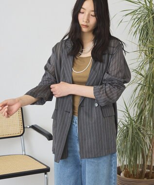AMERICAN HOLIC シアーストライプジャケット
