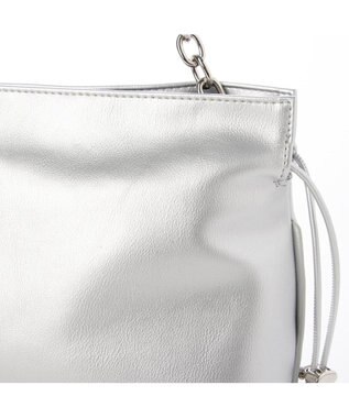 UNBILLION カシュカシュ cachecache / スクエア巾着2wayショルダー シルバー