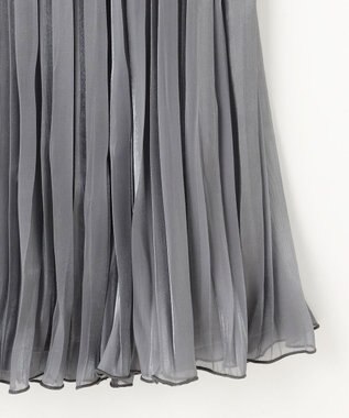 ANY SIS 【洗える】オーロラプリーツ スカート シルバーグレー