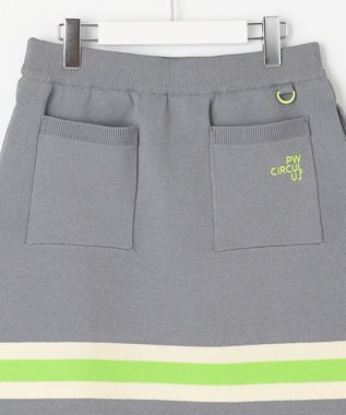 PW CIRCULUS 【軽量/裏地付き】【WOMEN】 ニットスカート グレー系