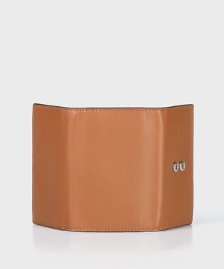 Paul Smith ベジタンストライプトリム キーケース ダークブラウン