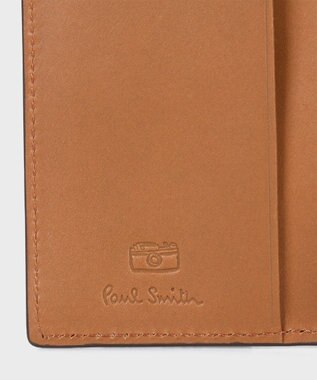 Paul Smith ベジタンストライプトリム キーケース ダークブラウン