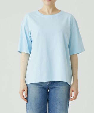 caqu caqu x GoodOn roundneck S/Stee  シンプルゆったりフィットの半袖Tシャツ R.saxe