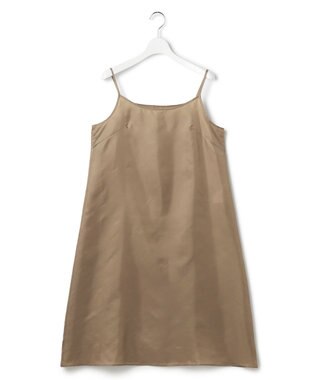 23区 S 【GOLD LABEL】トリアセテートオーガンジー プリーツワンピース ブラウン系