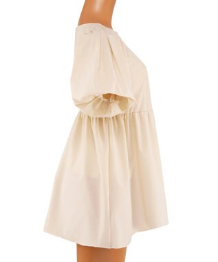 San-ai Resort（三愛水着楽園） 【UPF50＋】　パフスリーブキュロット3点セット　9M・11L　【San-ai Resort（サンアイリゾート）】 ベージュ×ブラック