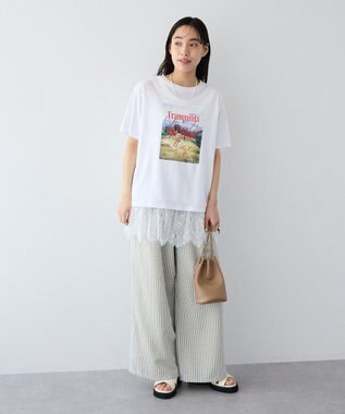 CRAFT STANDARD BOUTIQUE サッカーチェックイージーパンツ Light Blue