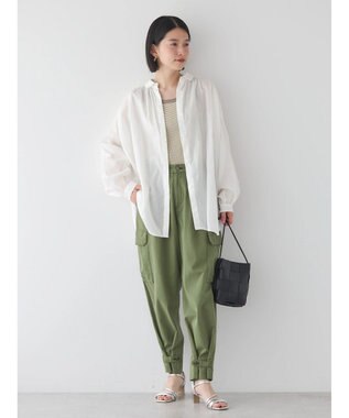 AMERICAN HOLIC カルゼギャザーシャツチュニック Off White