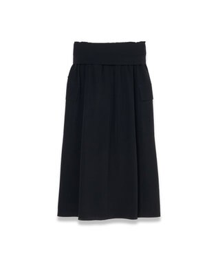 JOSEPH クレープドソワ　スカート Black