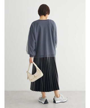 Green Parks ・ＥＬＥＮＣＡＲＥ　ＤＵＥ　メタリックプリーツスカート Black