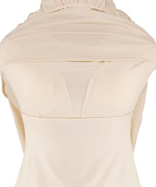 San-ai Resort（三愛水着楽園） 【UPF50＋】　パフスリーブキュロット3点セット　9M・11L　【San-ai Resort（サンアイリゾート）】 ベージュ×ブラック