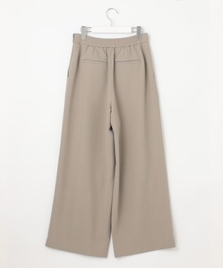 UNFILO 【接触冷感/吸水速乾】サマーセットアップ ワイドパンツ ダークブラウン系