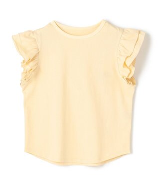 UNFILO 【110-150cm】アソート デザインTシャツ イエロー[フリルスリーブ]