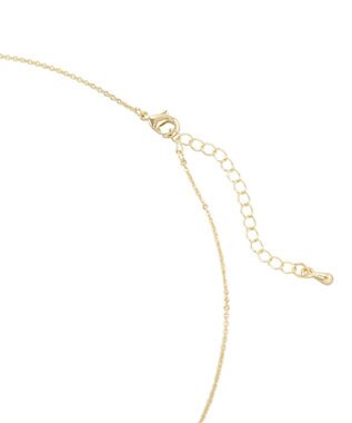 earth music&ecology ビーズフラワーネックレス Gold