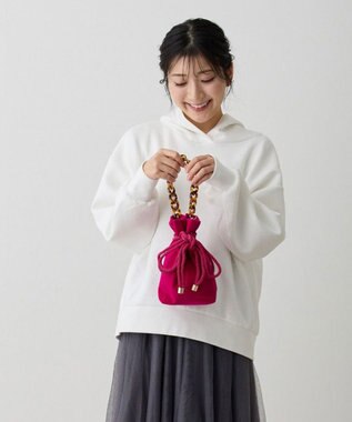 ROOTOTE 0671【直営店限定】ベビールー.ベロア チェーン-A
