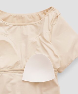 San-ai Resort（三愛水着楽園） 【UPF50＋】　パフスリーブキュロット3点セット　9M・11L　【San-ai Resort（サンアイリゾート）】 ベージュ×ブラック