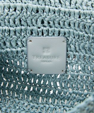 TOPKAPI 【TREASURE TOPKAPI】フラワーモチーフ チェーン ショルダーバッグ ブルーグレー