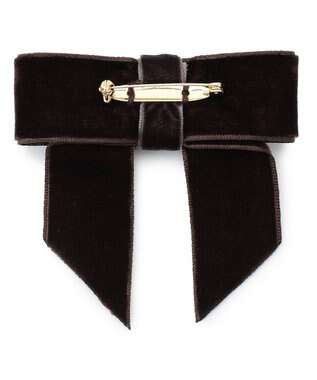 TOCCA 【ブローチ取り外し可】VELVET RIBBON FURTIPPET ティペット ベージュ系